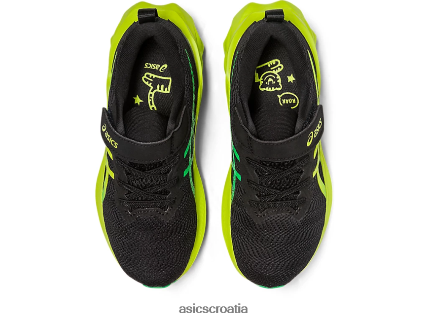 asics hrvatska 6NZ2TF4224 djeca crna/korica limete