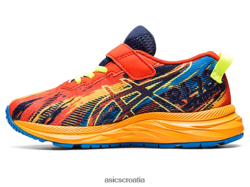 asics hrvatska 6NZ2TF4347 djeca cherry rajčica/safety yellow