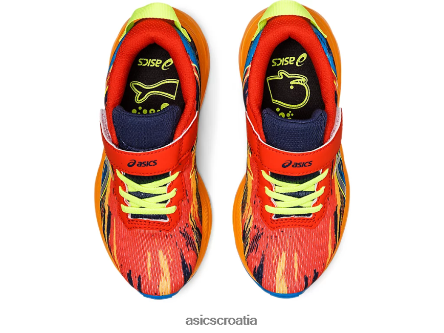 asics hrvatska 6NZ2TF4347 djeca cherry rajčica/safety yellow