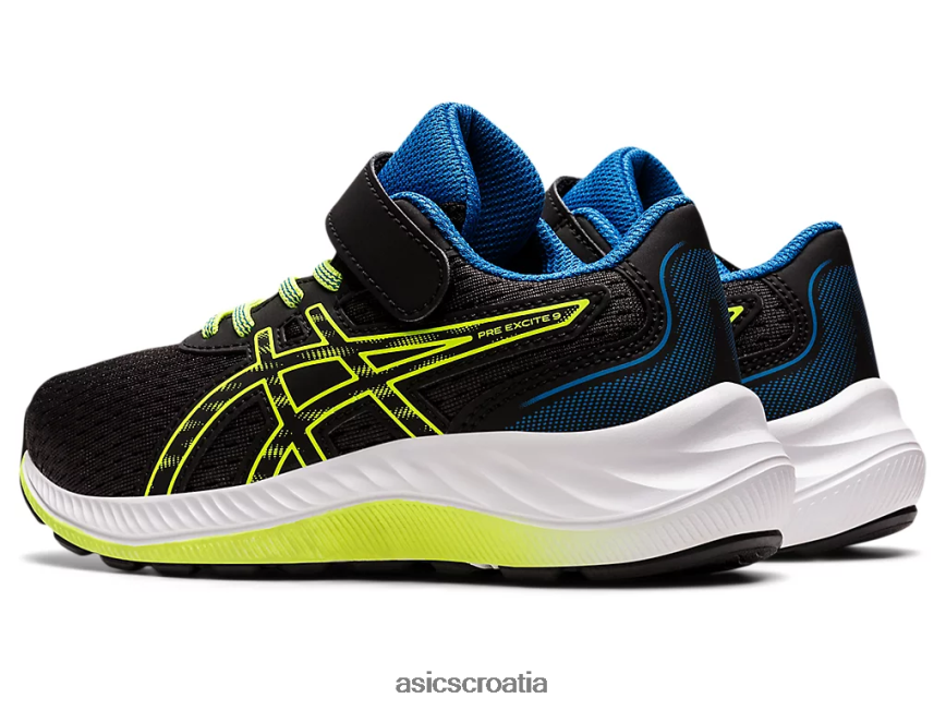 asics hrvatska 6NZ2TF4460 djeca crno/opasno zeleno