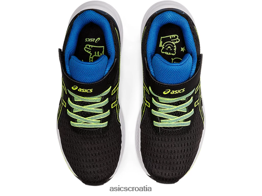 asics hrvatska 6NZ2TF4460 djeca crno/opasno zeleno