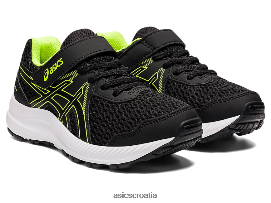 asics hrvatska 6NZ2TF4518 djeca crno/opasno zeleno