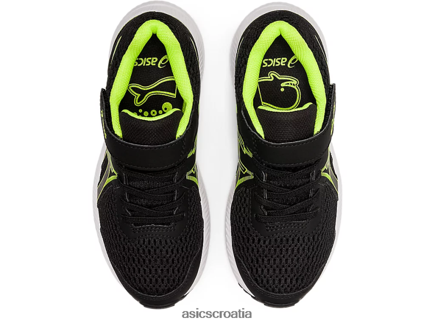 asics hrvatska 6NZ2TF4518 djeca crno/opasno zeleno
