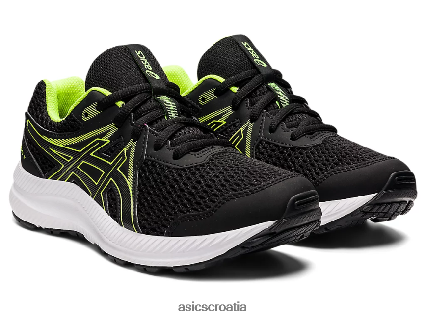 asics hrvatska 6NZ2TF4486 djeca crno/opasno zeleno