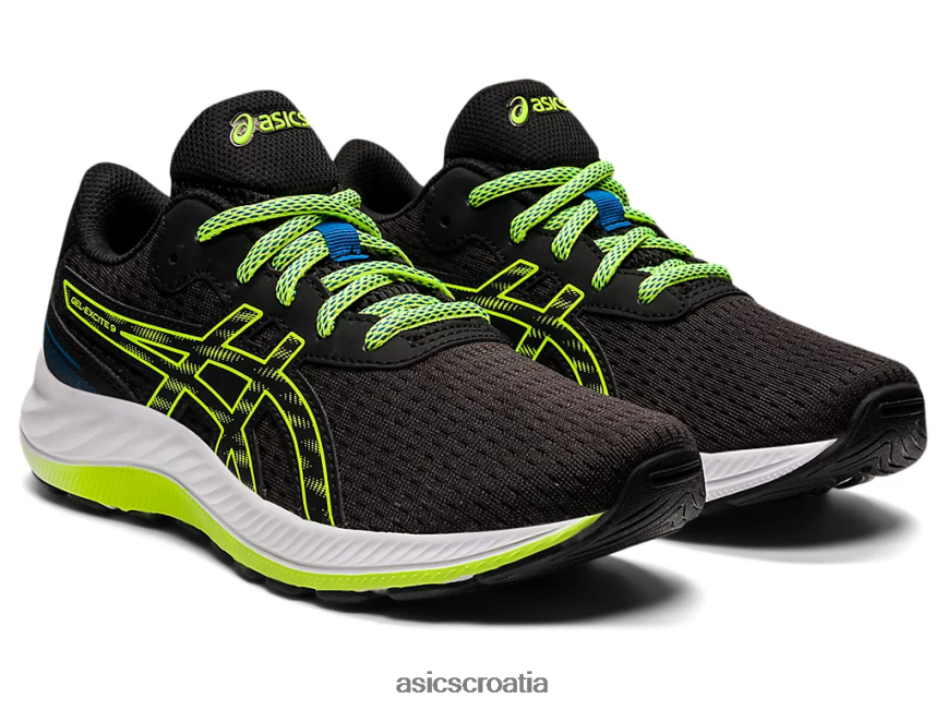 asics hrvatska 6NZ2TF4507 djeca crno/opasno zeleno