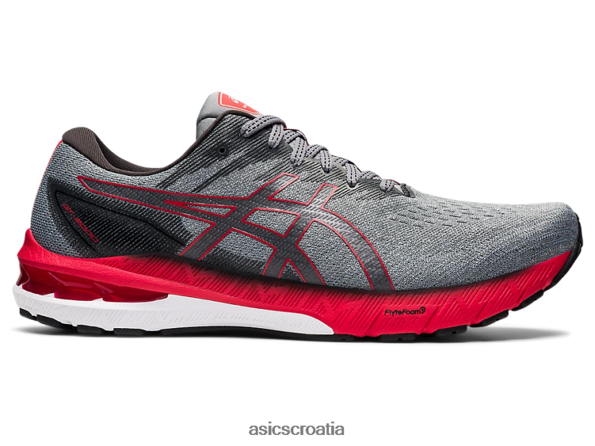 asics hrvatska 6NZ2TF1646 muškarci srednje siva/električno crvena