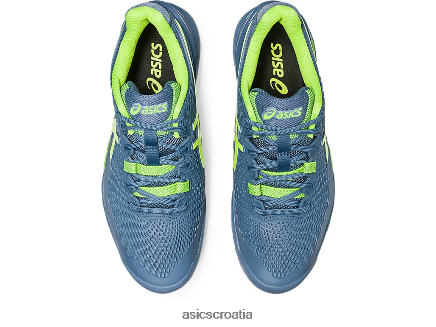 asics hrvatska 6NZ2TF364 muškarci čelično plava/hazard zelena