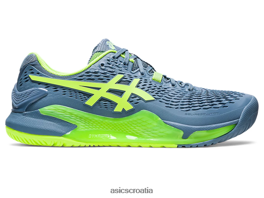 asics hrvatska 6NZ2TF366 muškarci čelično plava/hazard zelena