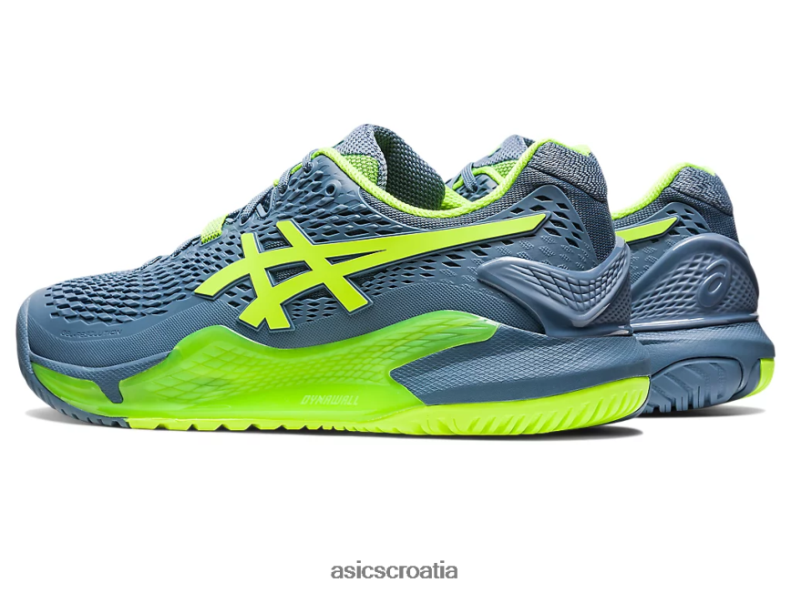 asics hrvatska 6NZ2TF366 muškarci čelično plava/hazard zelena
