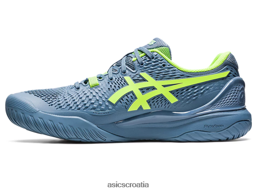 asics hrvatska 6NZ2TF366 muškarci čelično plava/hazard zelena
