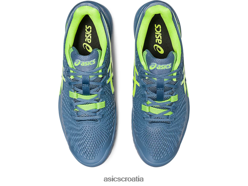 asics hrvatska 6NZ2TF366 muškarci čelično plava/hazard zelena