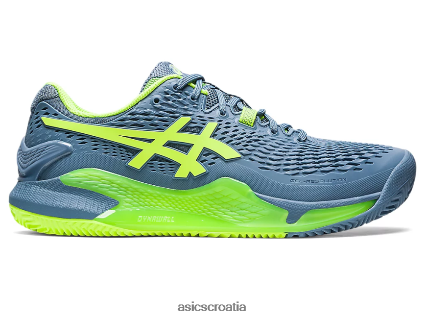 asics hrvatska 6NZ2TF398 muškarci čelično plava/hazard zelena