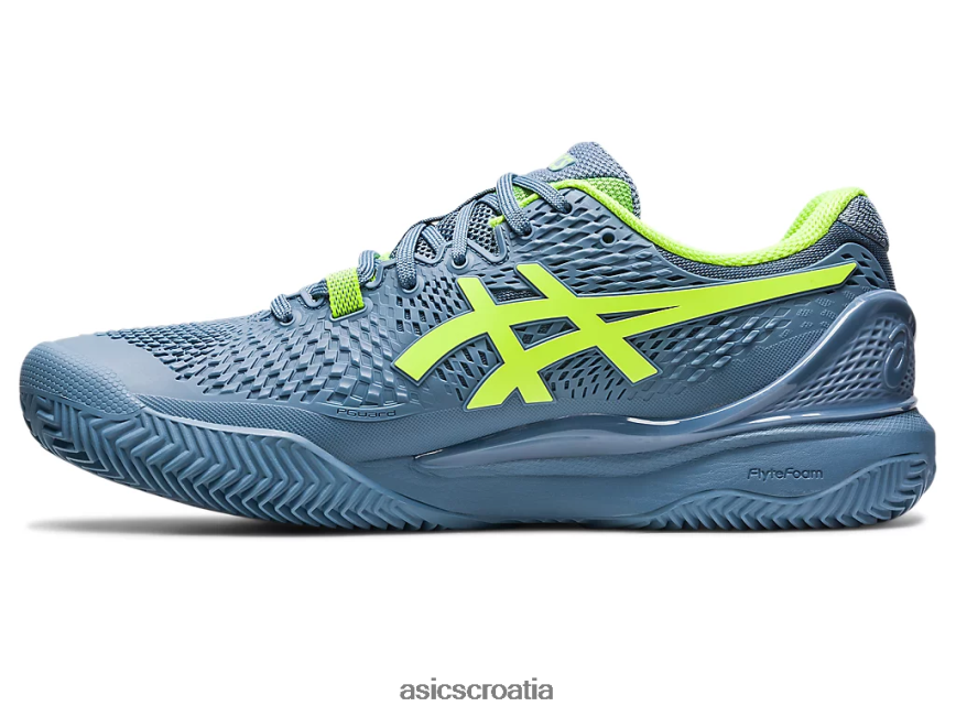 asics hrvatska 6NZ2TF398 muškarci čelično plava/hazard zelena