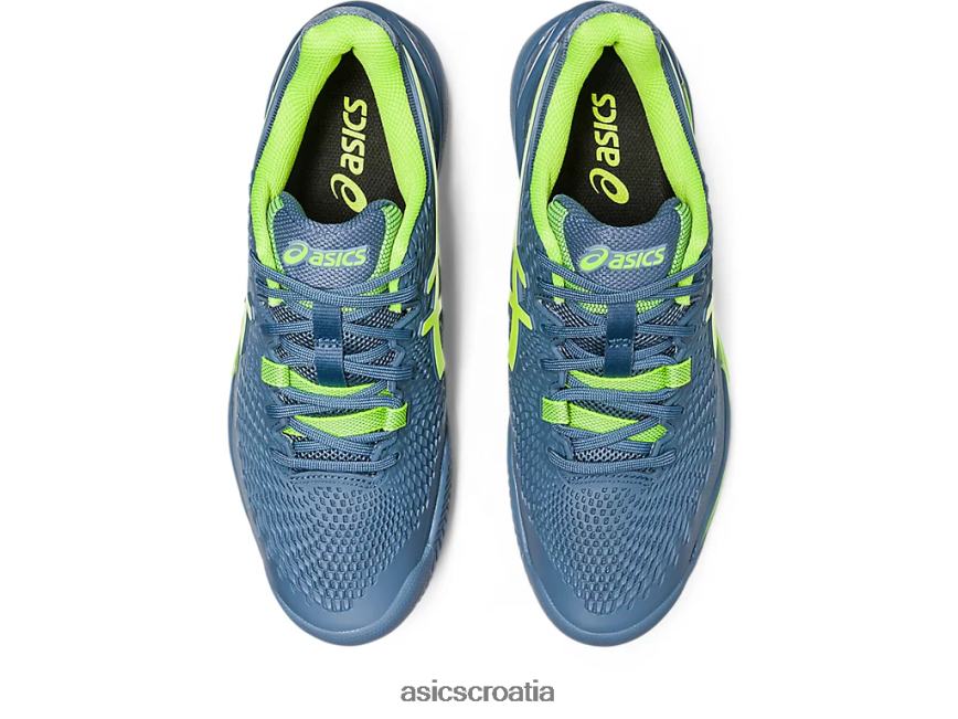 asics hrvatska 6NZ2TF398 muškarci čelično plava/hazard zelena
