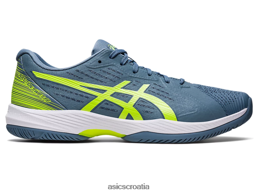 asics hrvatska 6NZ2TF477 muškarci čelično plava/hazard zelena
