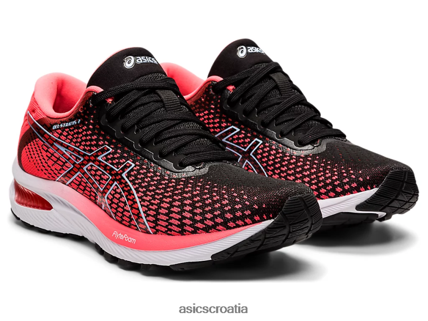 asics hrvatska 6NZ2TF2663 žene plamteći koraljni/crni